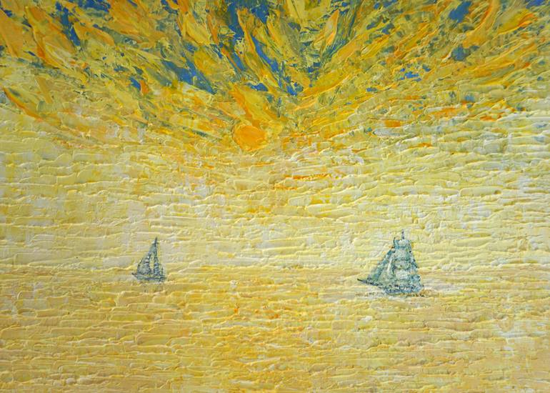 Original Contemporary Seascape Painting by Galina Vasiljeva