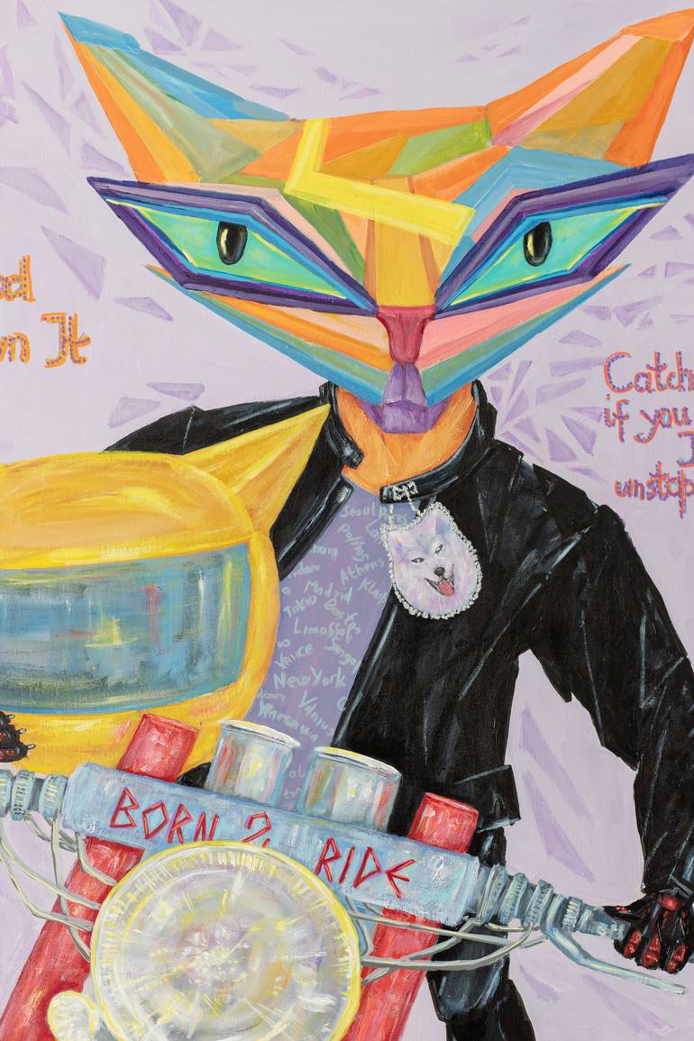 Original Contemporary Animal Painting by Galina Vasiljeva