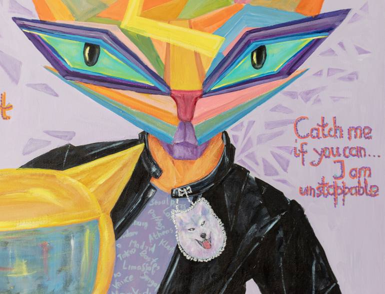 Original Contemporary Animal Painting by Galina Vasiljeva