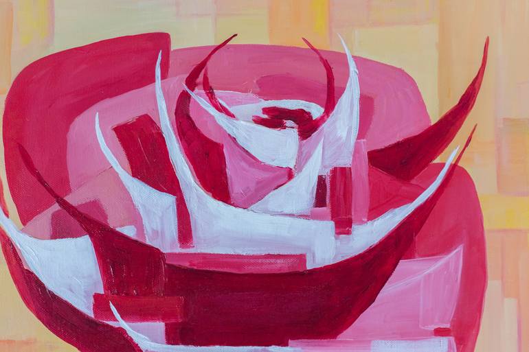Original Abstract Expressionism Floral Painting by Galina Vasiljeva