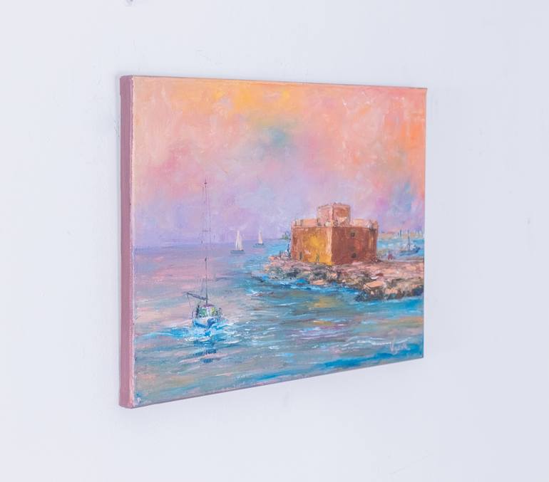 Original Abstract Expressionism Beach Painting by Galina Vasiljeva