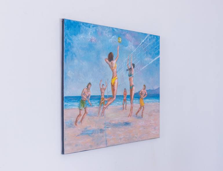Original Figurative Sports Painting by Galina Vasiljeva