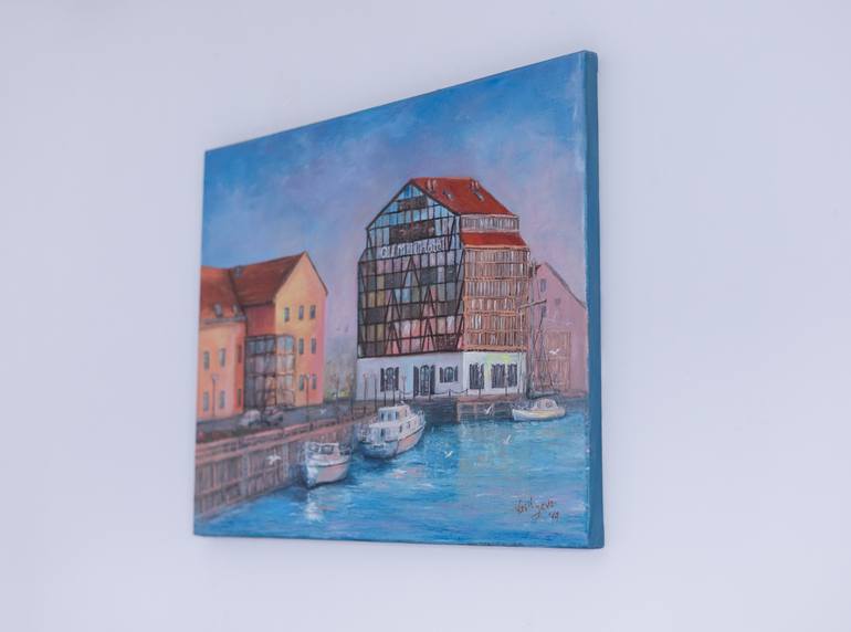 Original Impressionism Architecture Painting by Galina Vasiljeva