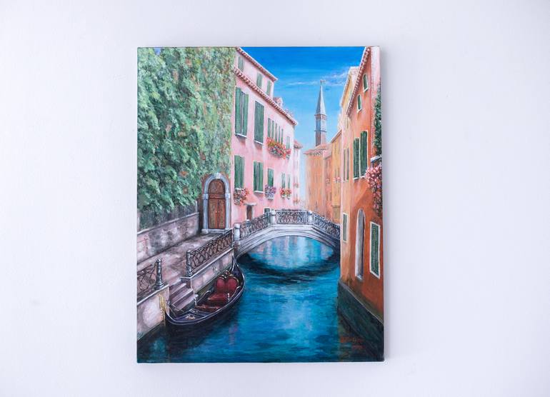 Original Realism Architecture Painting by Galina Vasiljeva