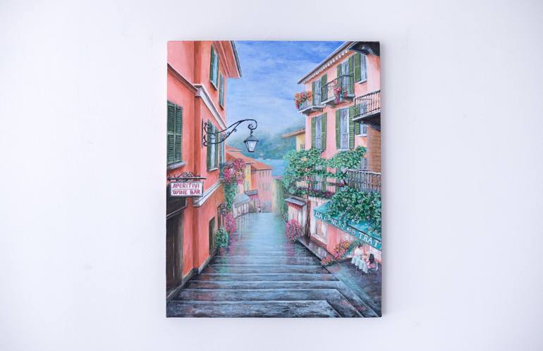 Original Impressionism Cities Painting by Galina Vasiljeva