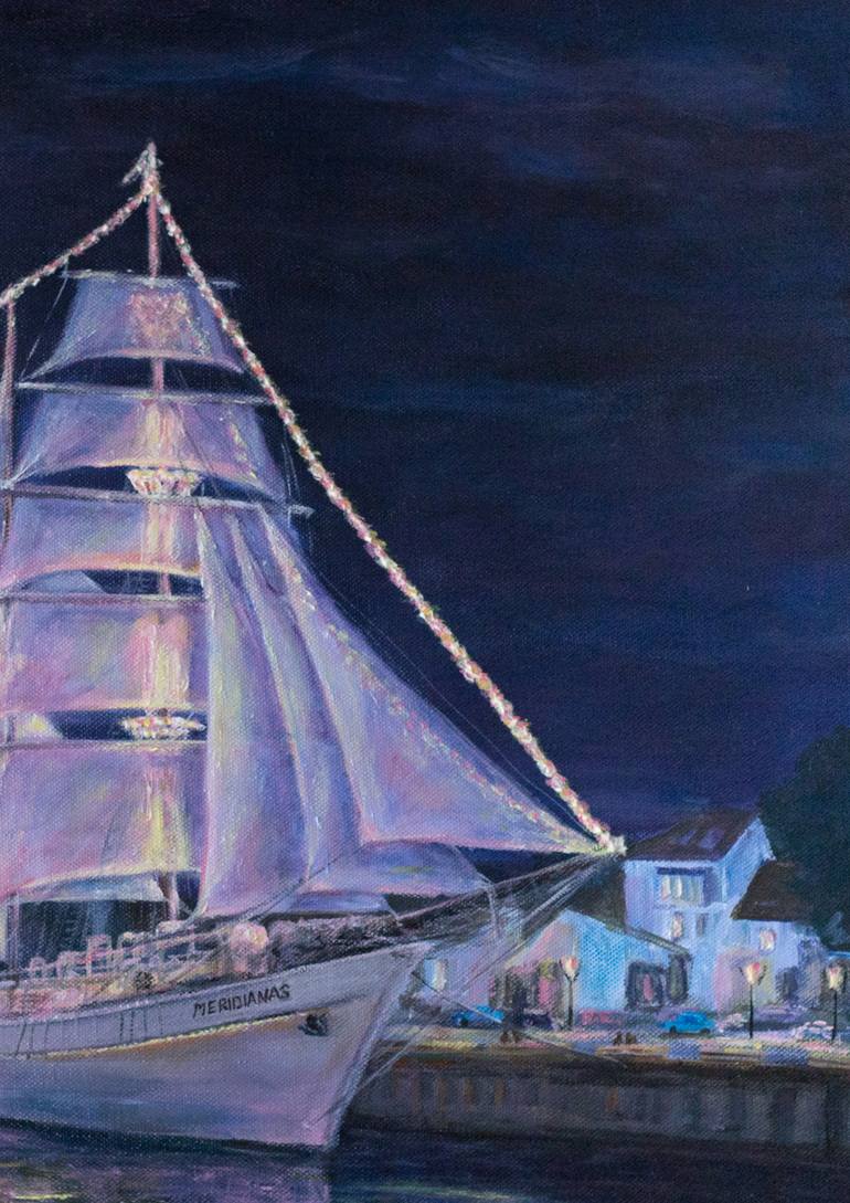 Original Realism Sailboat Painting by Galina Vasiljeva