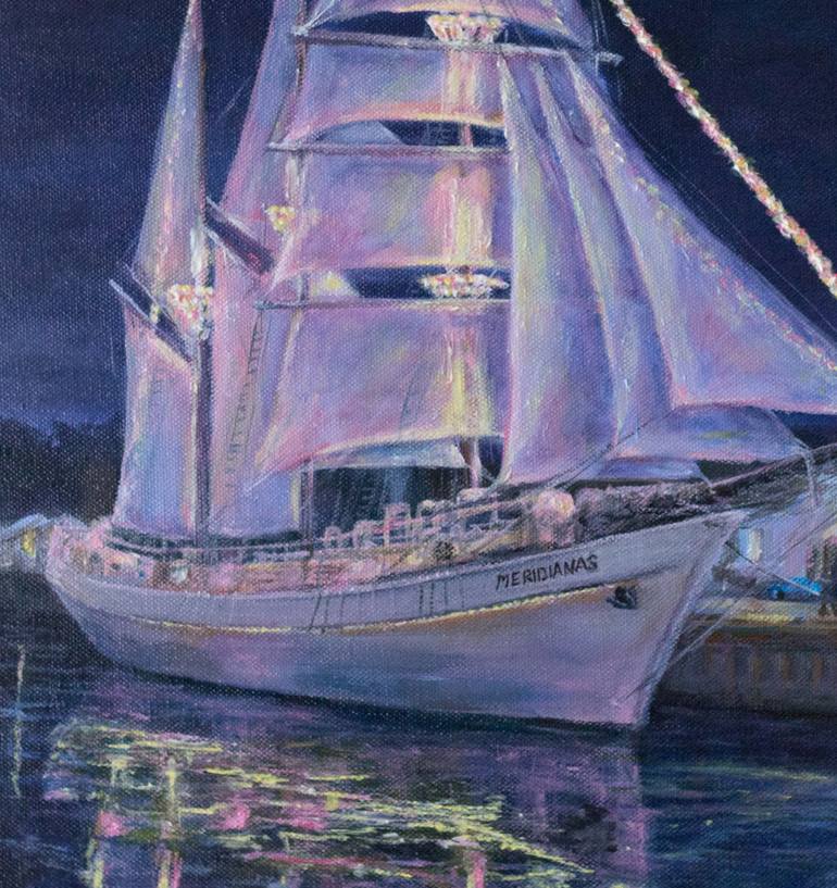 Original Realism Sailboat Painting by Galina Vasiljeva