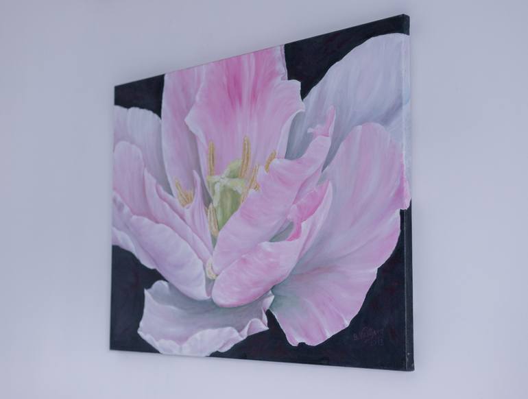 Original Art Deco Floral Painting by Galina Vasiljeva