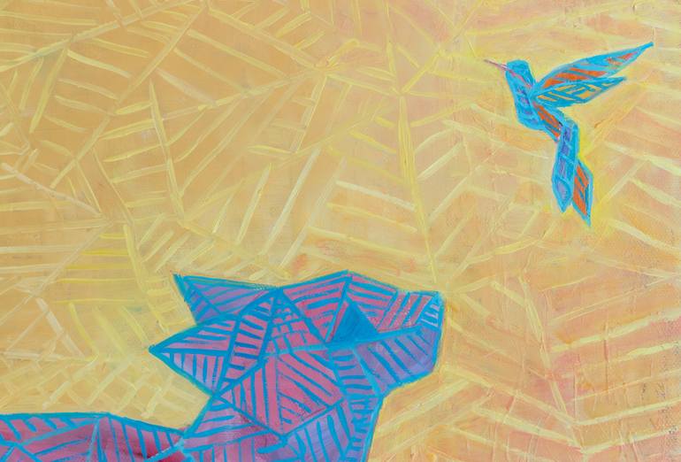 Original Art Deco Geometric Painting by Galina Vasiljeva