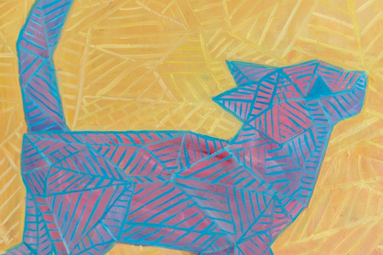 Original Art Deco Geometric Painting by Galina Vasiljeva