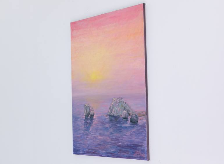 Original Impressionism Seascape Painting by Galina Vasiljeva