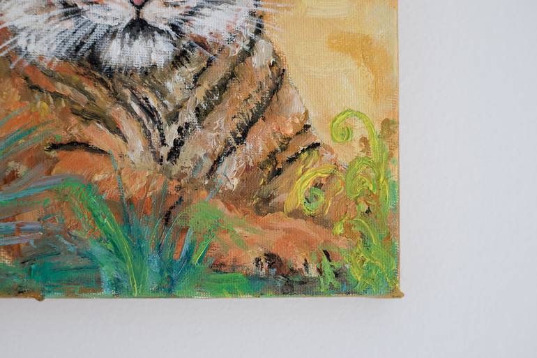 Original Impressionism Animal Painting by Galina Vasiljeva
