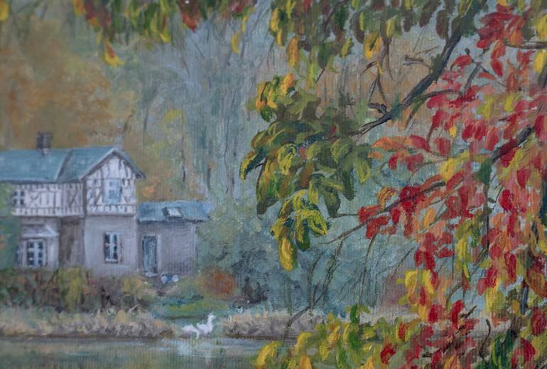 Original Impressionism Seasons Painting by Galina Vasiljeva