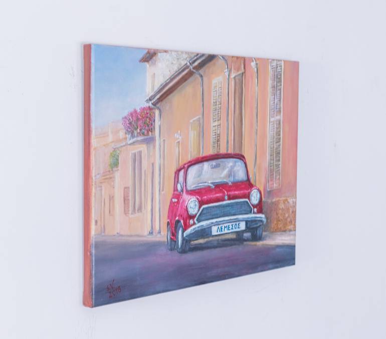 Original Art Deco Motor Painting by Galina Vasiljeva