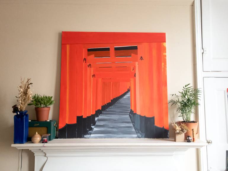Original Modernism Outer Space Painting by Lucy Pickford