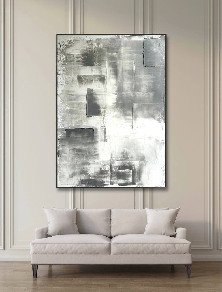 Original Minimalism Abstract Painting by Alena Savinskaya