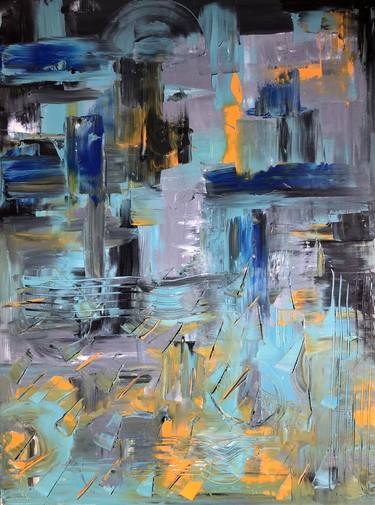 Original Fine Art Abstract Paintings by Alena Savinskaya