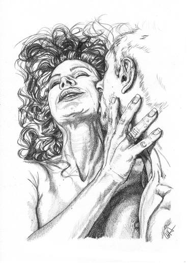 Original Erotic Drawing by Luisa Cittone