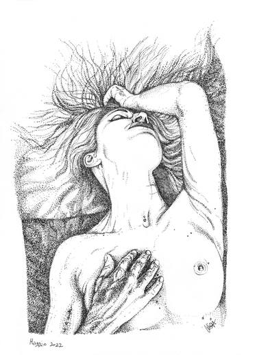 Original Erotic Drawing by Luisa Cittone