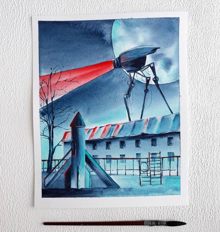 Original Conceptual Fantasy Painting by Kateryna Somyk