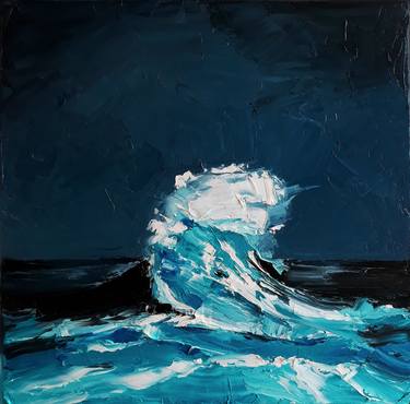 Print of Seascape Paintings by Kateryna Somyk
