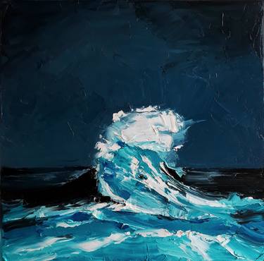 Original Abstract Seascape Paintings by Kateryna Somyk