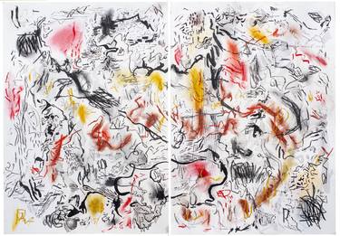 Print of Abstract Expressionism Abstract Drawings by Luciana Guerra