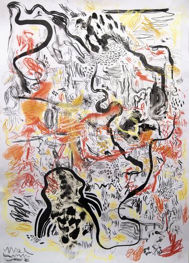 Print of Abstract Expressionism Abstract Drawings by Luciana Guerra