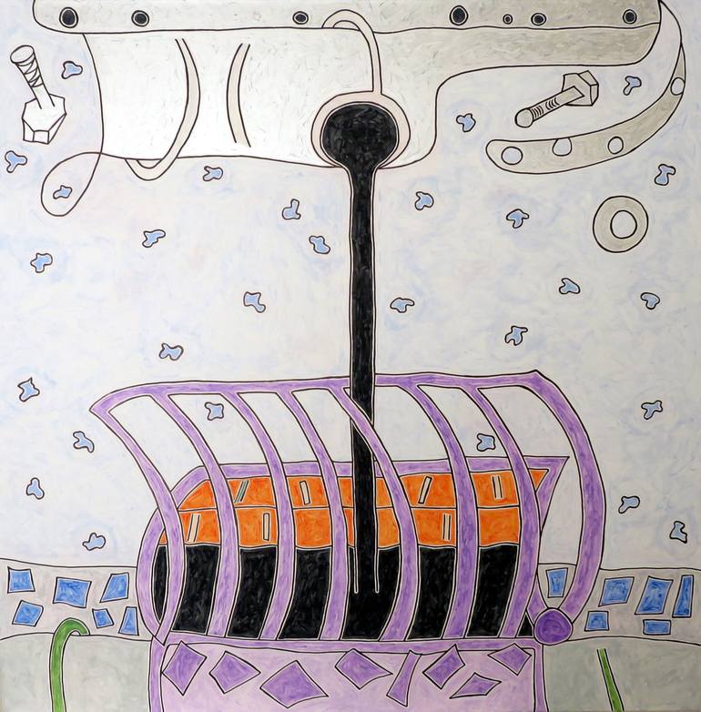 Draining the Sump Painting by Dirk Groves Saatchi Art