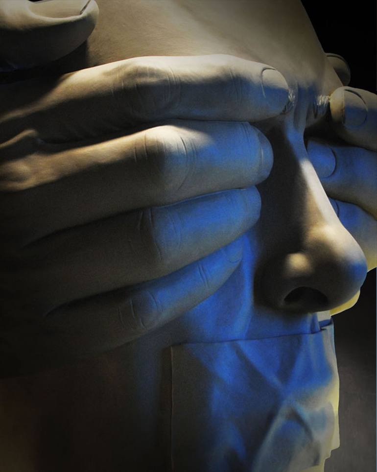 Original Conceptual Politics Sculpture by Marco Campanella