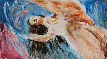 Original Expressionism Erotic Paintings by Miguel Martínez