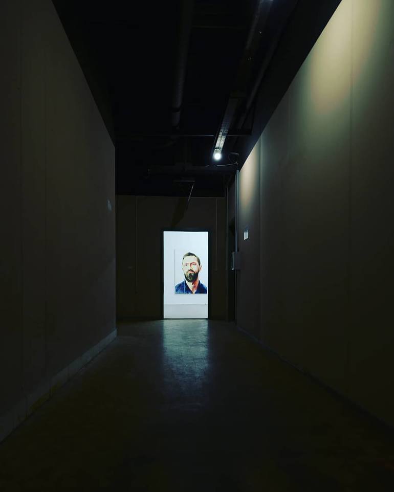 Original Expressionism People Painting by Miguel Martínez