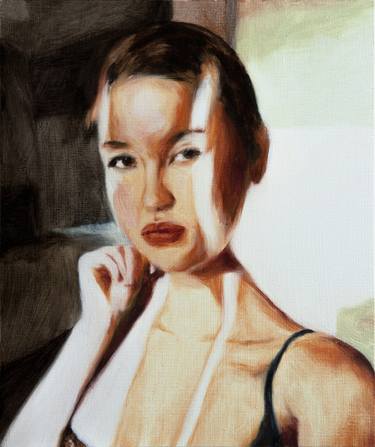 Original Portrait Painting by Miguel Martínez