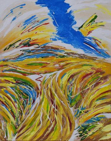 Original Abstract Expressionism Landscape Painting by J Carr