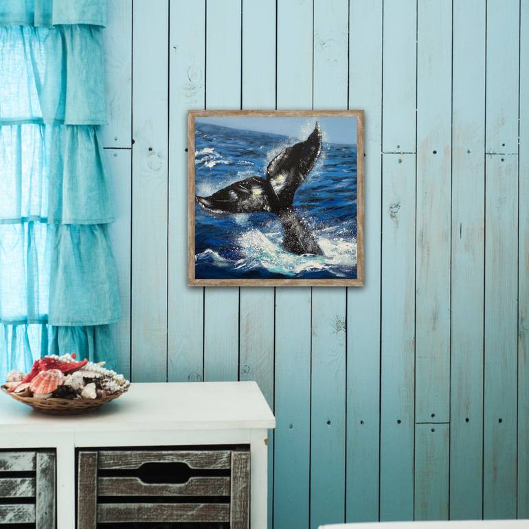 Original Art Deco Animal Painting by Elena Tuncer