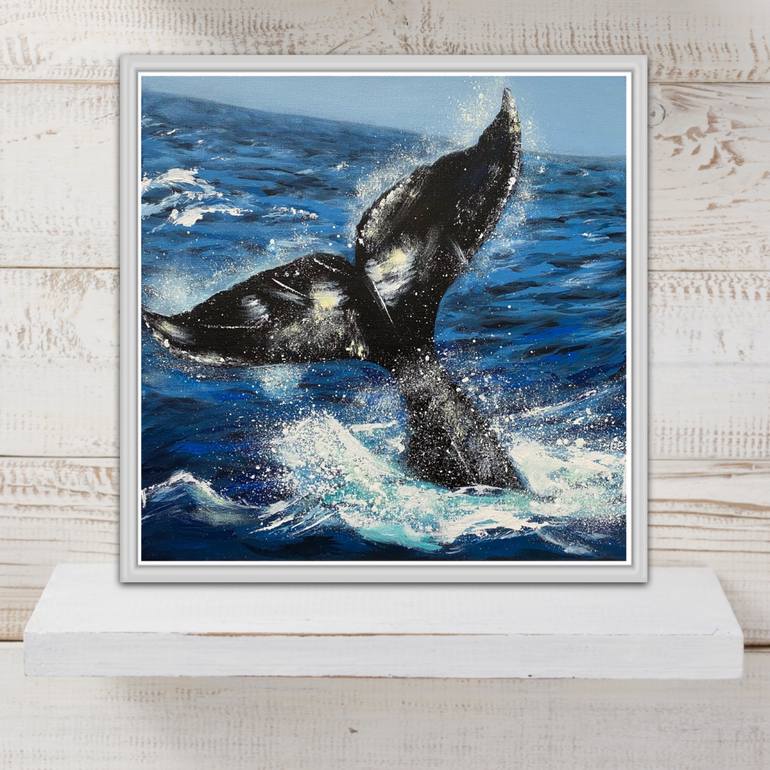 Original Art Deco Animal Painting by Elena Tuncer