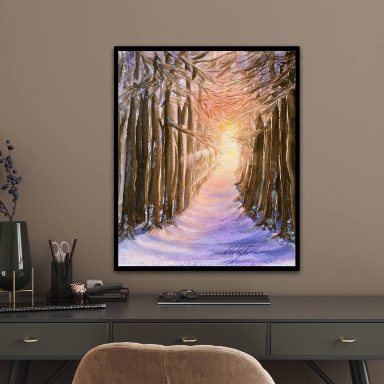 Original Contemporary Nature Painting by Elena Tuncer