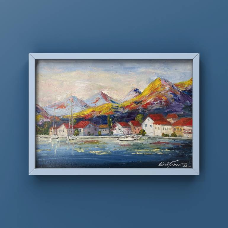 Original Impressionism Seascape Painting by Elena Tuncer