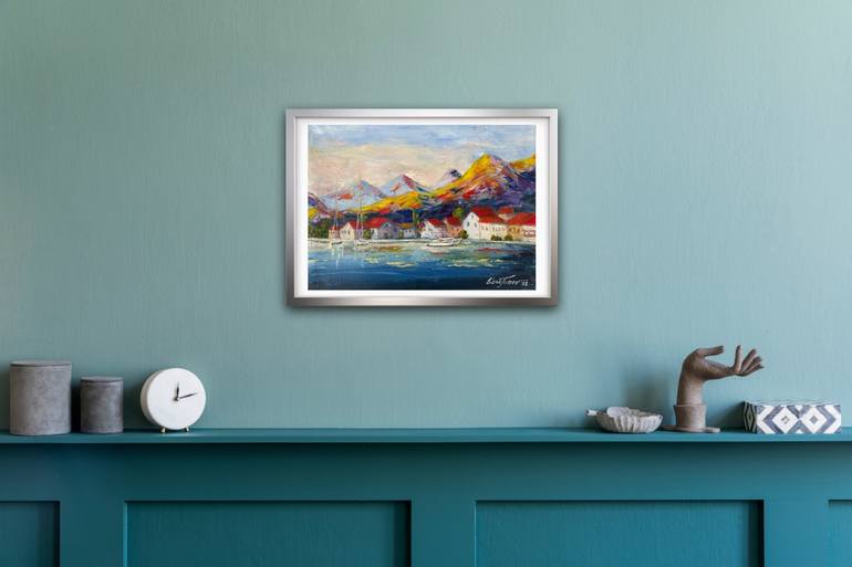 Original Impressionism Seascape Painting by Elena Tuncer