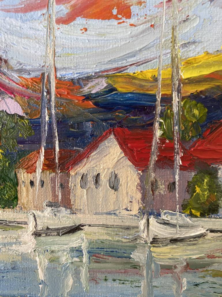 Original Impressionism Seascape Painting by Elena Tuncer