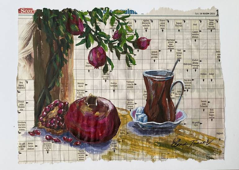 Print of Impressionism Still Life Paintings by Elena Tuncer