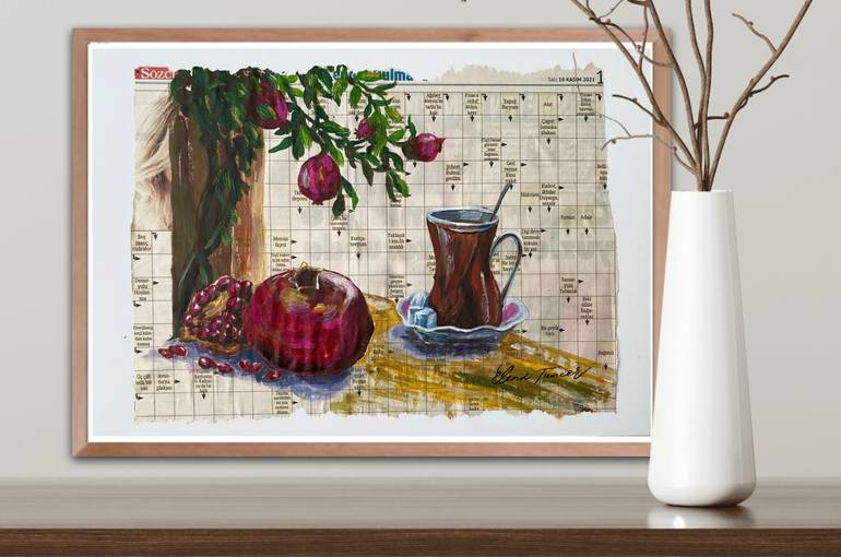 Original Impressionism Still Life Painting by Elena Tuncer