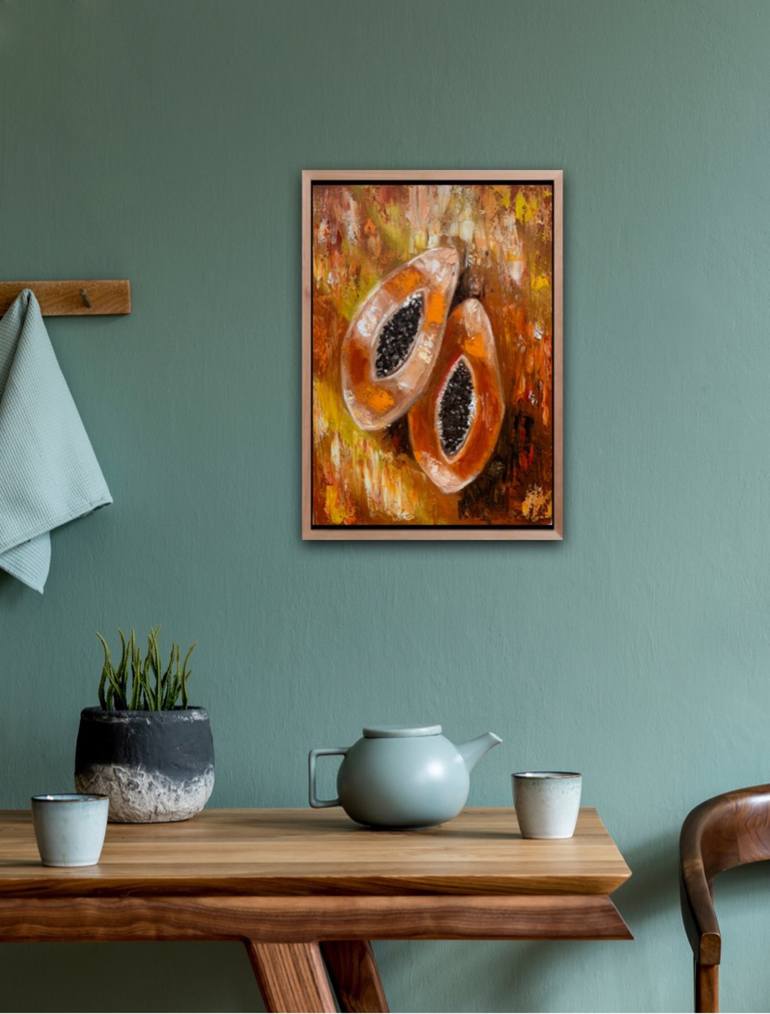 Original Abstract Food Painting by Elena Tuncer