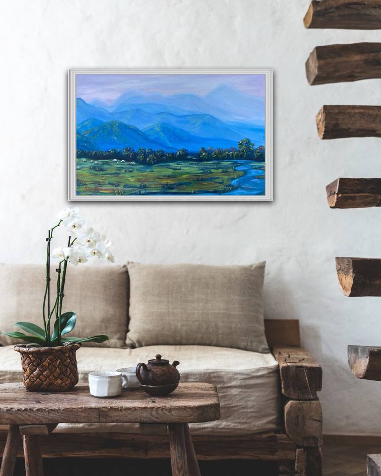 Original Landscape Painting by Elena Tuncer