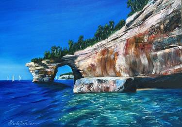 Original Impressionism Seascape Paintings by Elena Tuncer