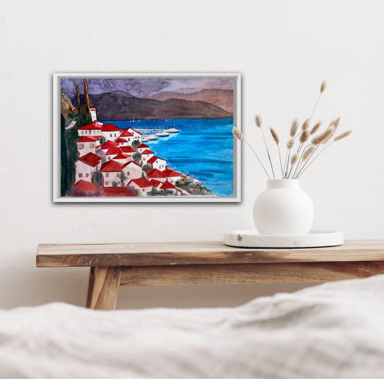 Original Impressionism Cities Painting by Elena Tuncer