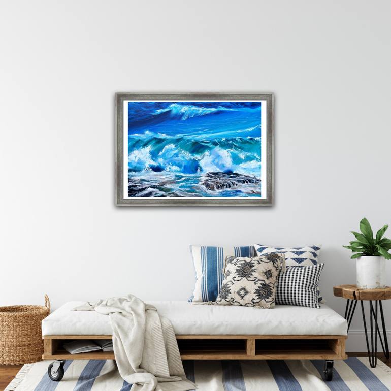 Original Beach Painting by Elena Tuncer