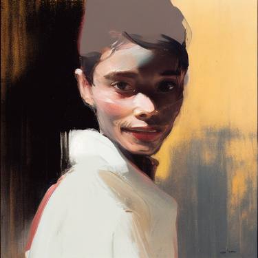 Original Figurative People Paintings by Jonathan Menashy