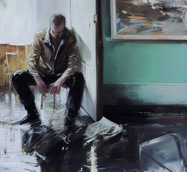 Original Figurative People Paintings by Jonathan Menashy