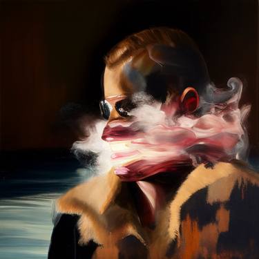 Portrait figure smoke Landscape 1383 thumb